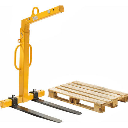 Crane fork, effective height adjustable from 1300 - 2000 mm, max. load 1500 kg.