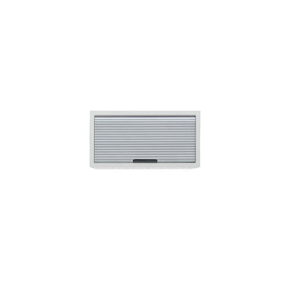 Roller shutter wall mounted cupboard, HxWxD 350 x 680 x 280 mm, for mounting on perforated panels.