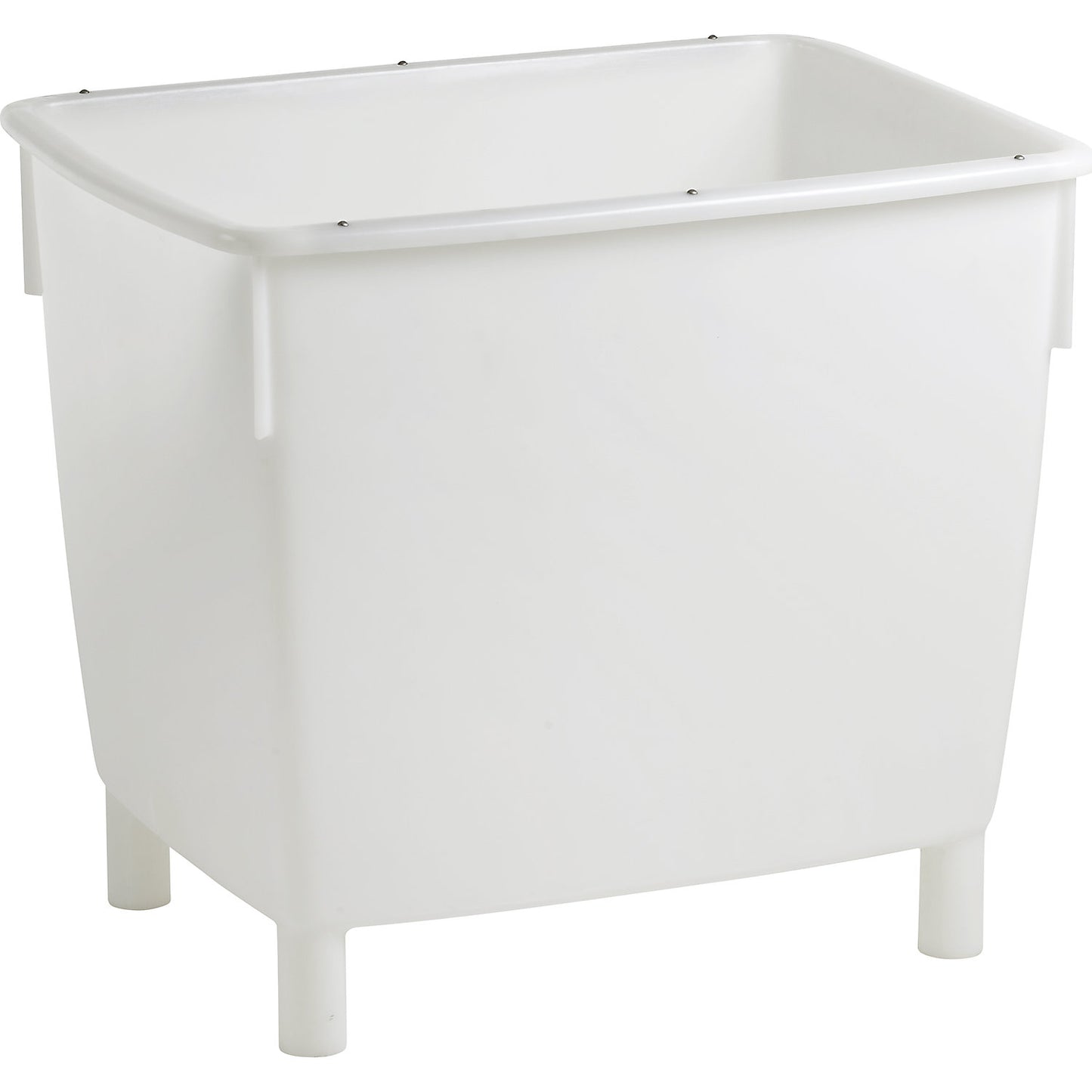 Rectangular container, with feet, suitable for foodstuffs, white, capacity 400 l.