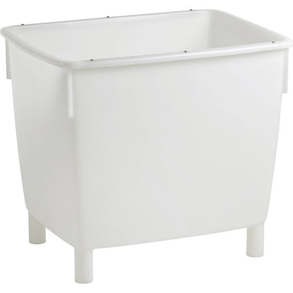 Rectangular container, with feet, suitable for foodstuffs, white, capacity 400 l.
