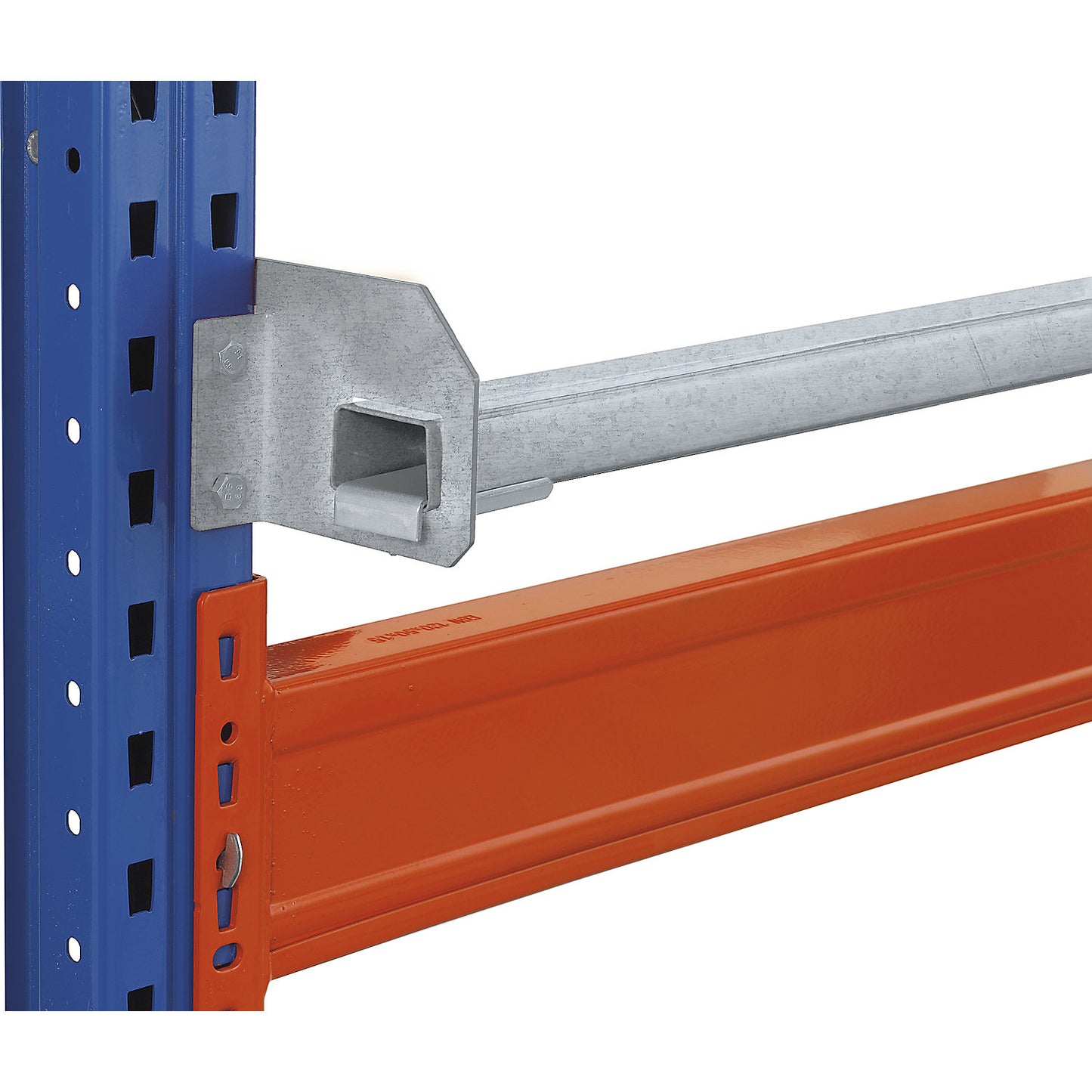 Push-through stop, incl. mounting materials, length 3600 mm, galvanised.