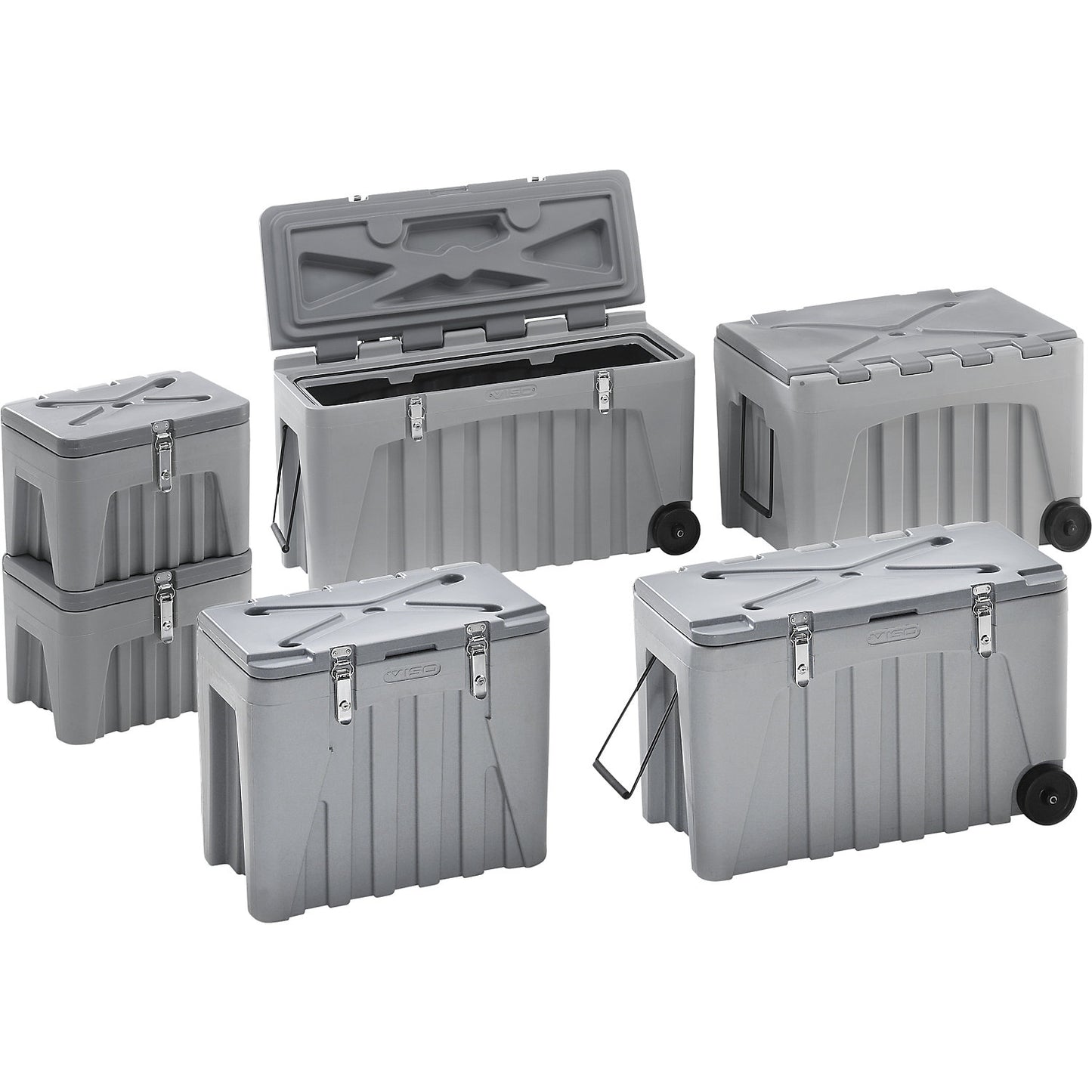 Universal container, made of polypropylene, with lock at the side, capacity 176 l.