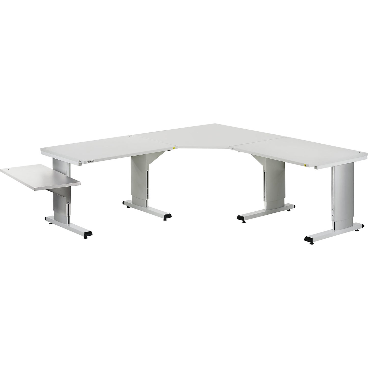Corner panel, light grey, WxD 1153 x 1153 mm.