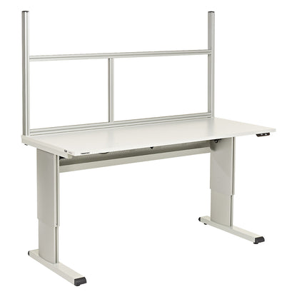 Support profile for work table, light grey, WxH 1789 x 900 mm.