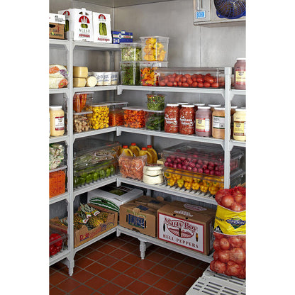 PREMIUM plastic boltless shelving unit system, shelf WxD 900 x 600 mm, standard shelf unit, width 970 mm, smooth base.