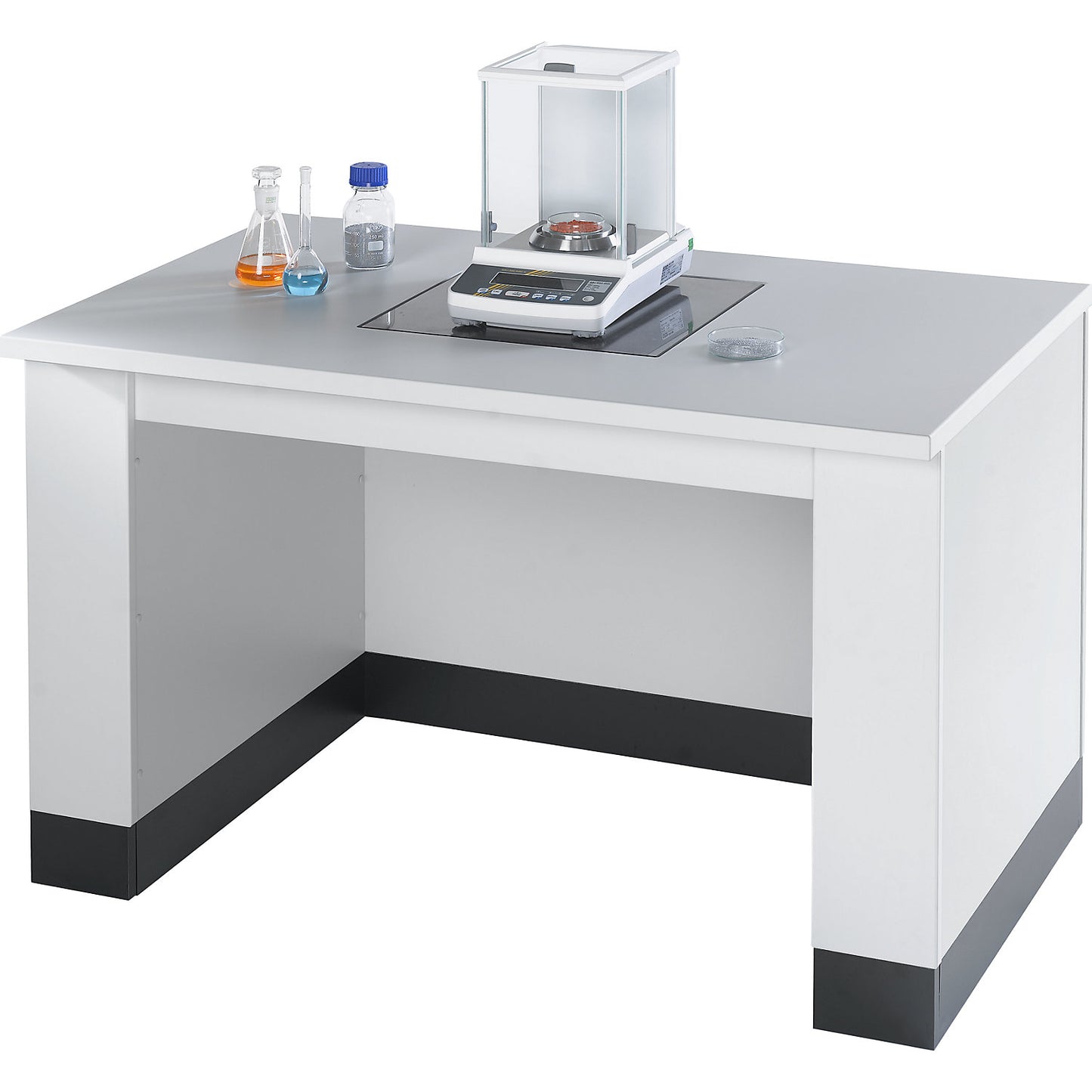 Laboratory weighing table, max. load 200 kg, WxDxH 1200 x 750 x 750 mm.