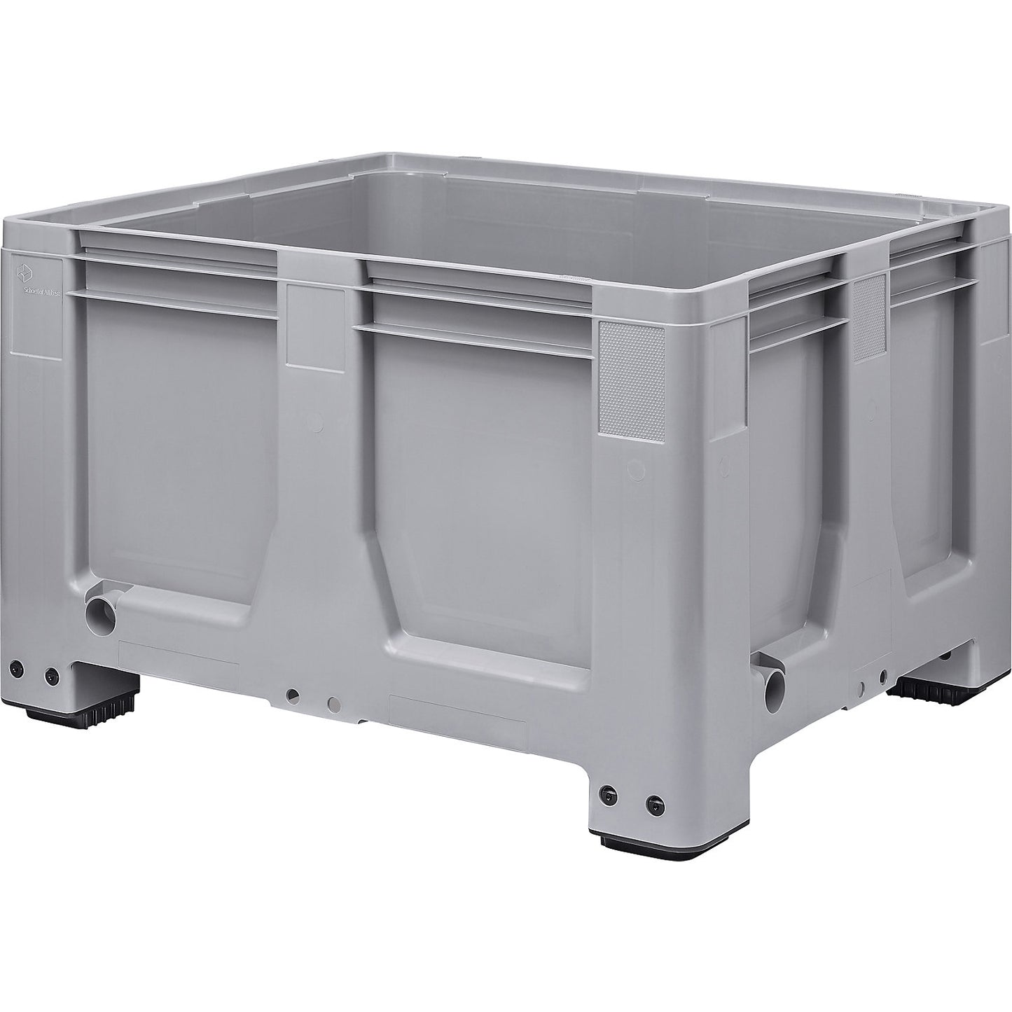 Pallet box, standard version, capacity 610 l, model with 4 feet.
