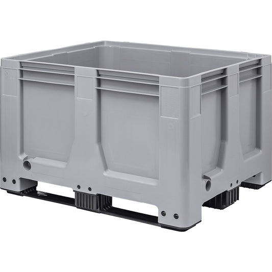 Pallet box, standard version, capacity 610 l, model with 3 runners.