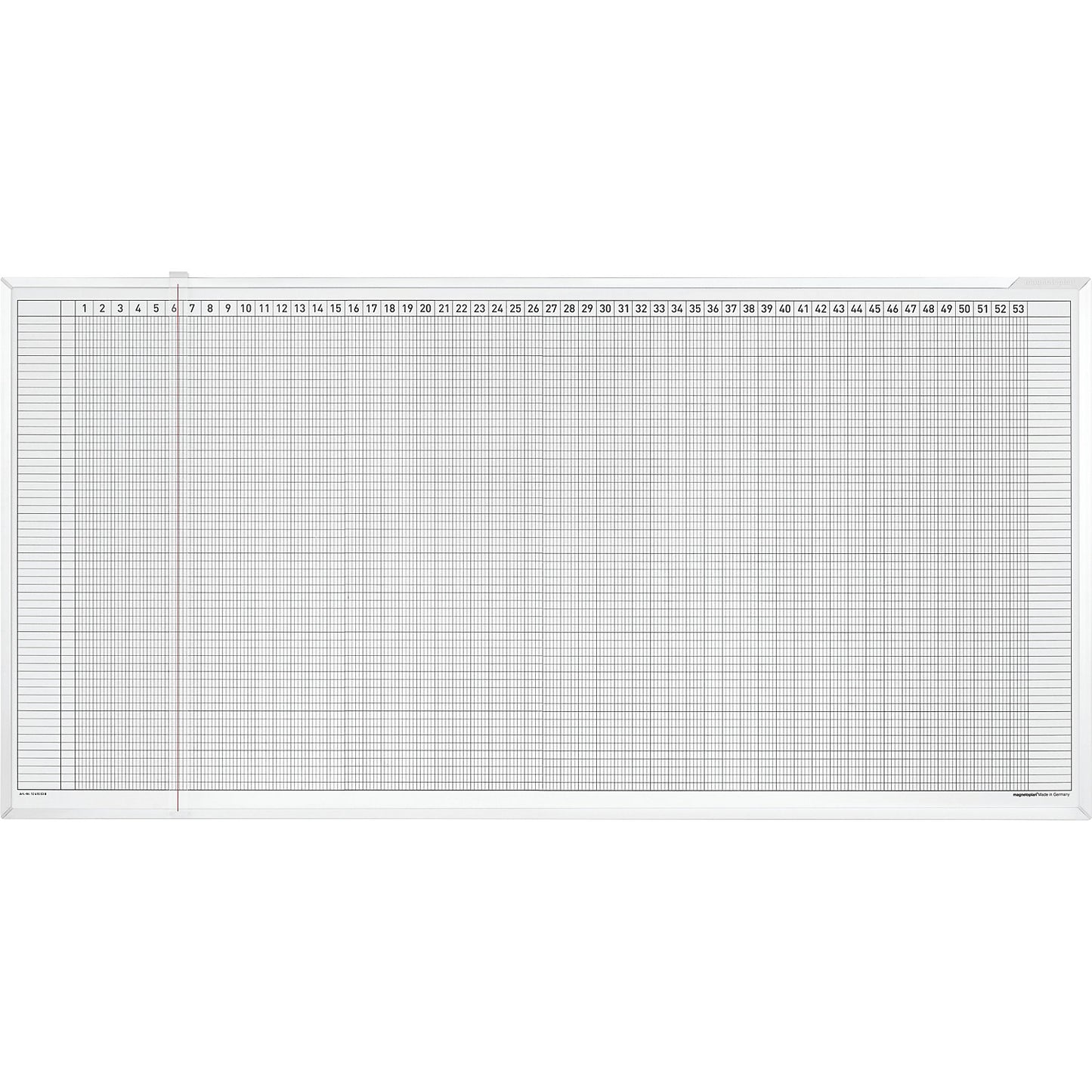 Yearly planner set, 5-day week, for 30 employees.