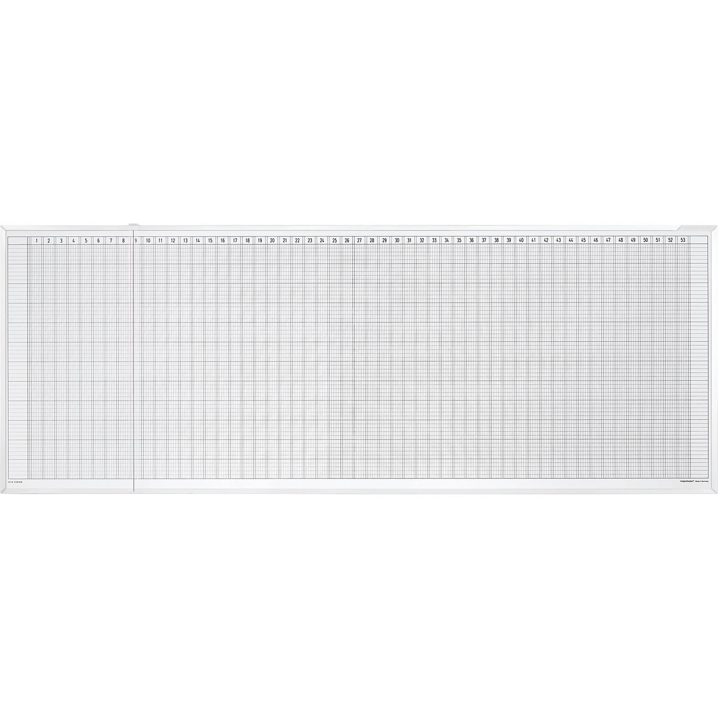 Yearly planner set, 7-day week, for 45 employees.