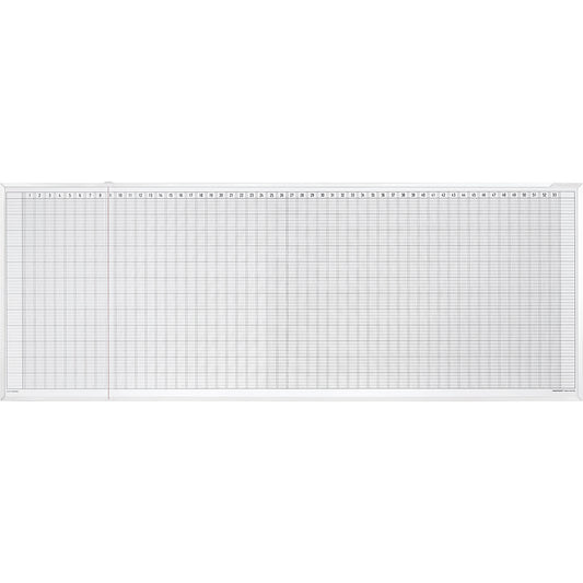 Yearly planner set, 7-day week, for 45 employees.