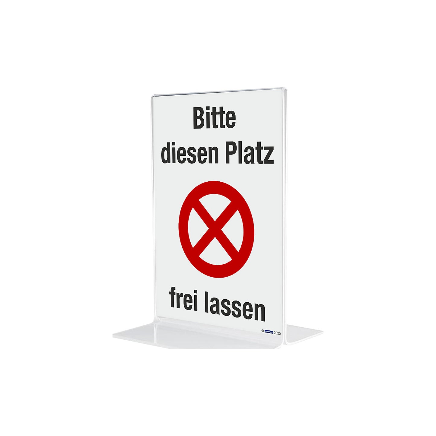 Tabletop display, straight, polystyrene, format A5 portrait, pack of 4.