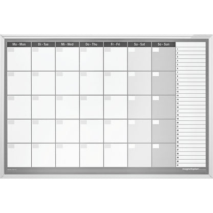 Monthly planner type CC, incl. accessories set, 7-day week, enamelled steel, WxH 920 x 625 mm.