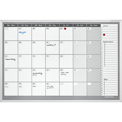 Monthly planner type CC, incl. accessories set, 7-day week, enamelled steel, WxH 920 x 625 mm.