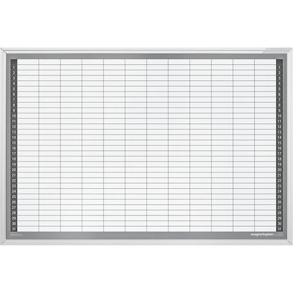 Monthly planner set, type CC, enamelled steel, WxH 920 x 625 mm.