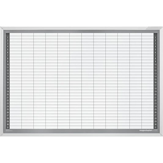 Monthly planner set, type CC, enamelled steel, WxH 920 x 625 mm.