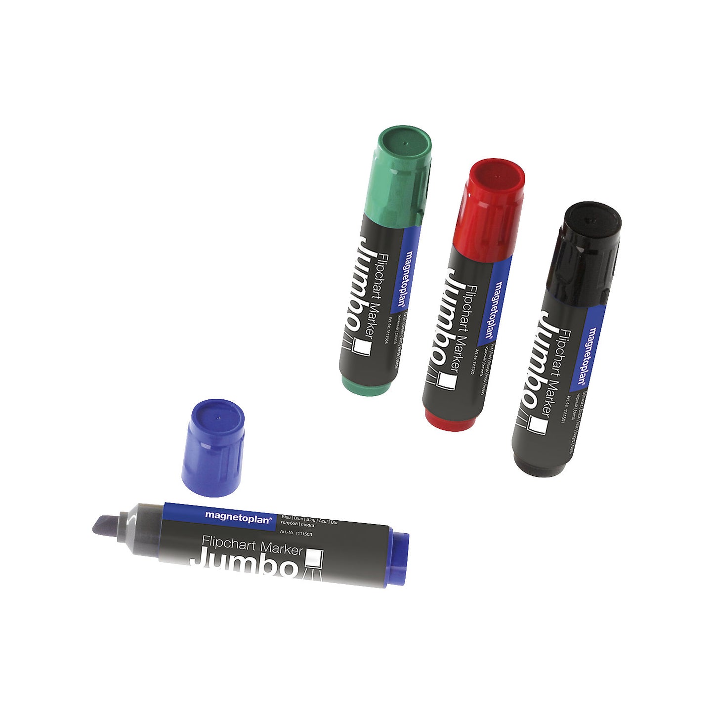 JUMBO flip chart marker, line width 2 - 10 mm, pack of 8, assorted colours.