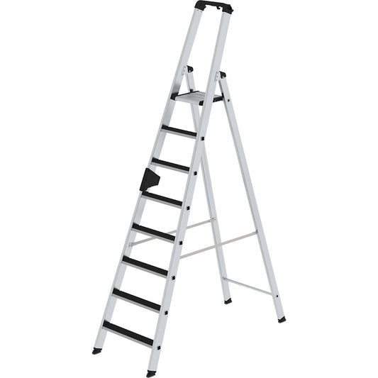 CLIP-STEP step ladder, single sided, ribbed, 8 steps.