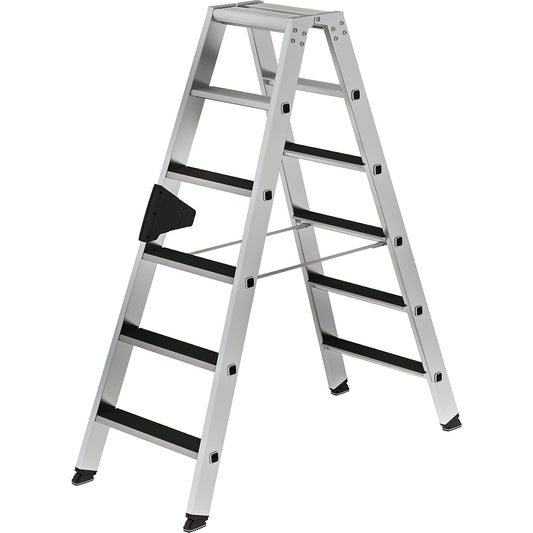 CLIP-STEP step ladder, double sided, ribbed, 2 x 6 steps.