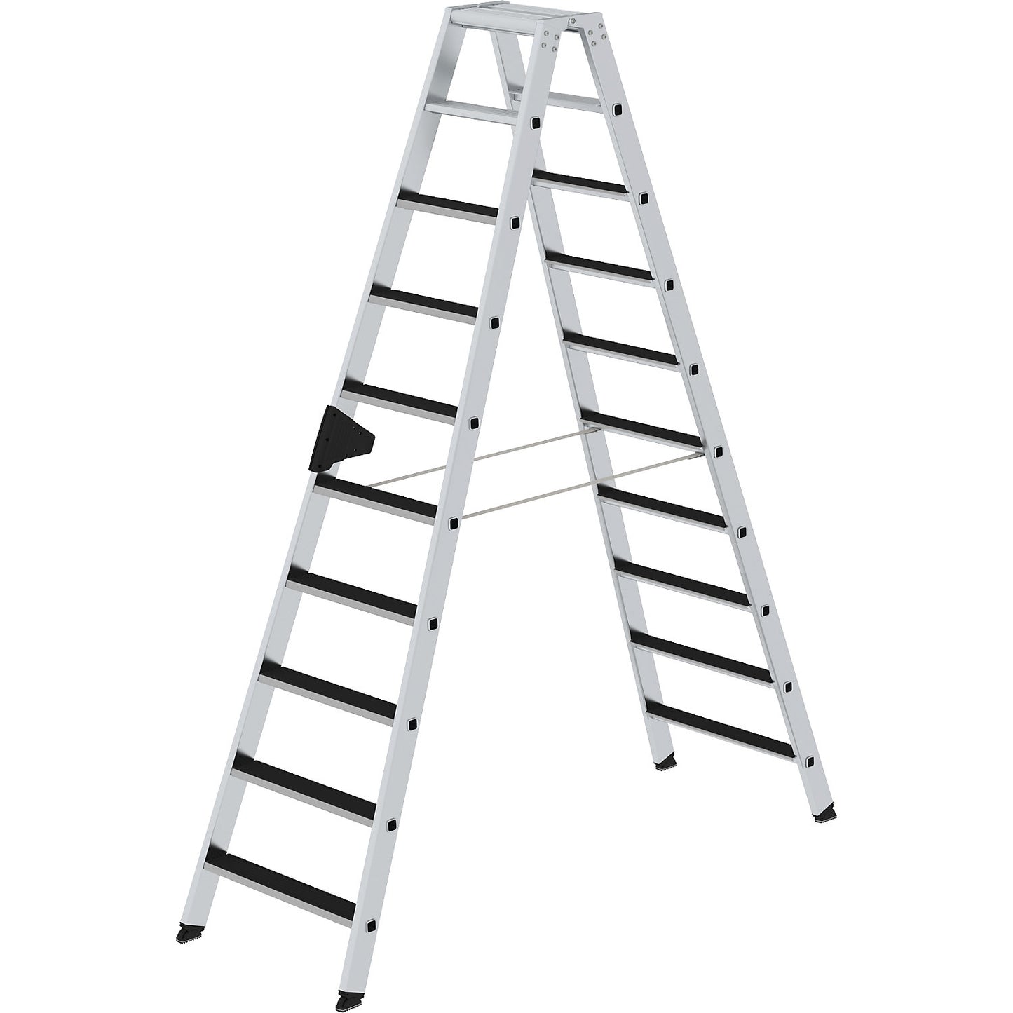 CLIP-STEP step ladder, double sided, ribbed, 2 x 10 steps.
