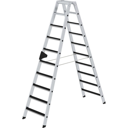 CLIP-STEP step ladder, double sided, ribbed, 2 x 10 steps.