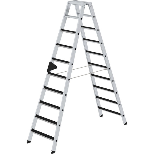 CLIP-STEP step ladder, double sided, ribbed, 2 x 10 steps.