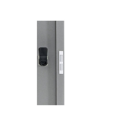 Recyclable waste collector with hinged door, individual unit, capacity 70 l, yellow lid.