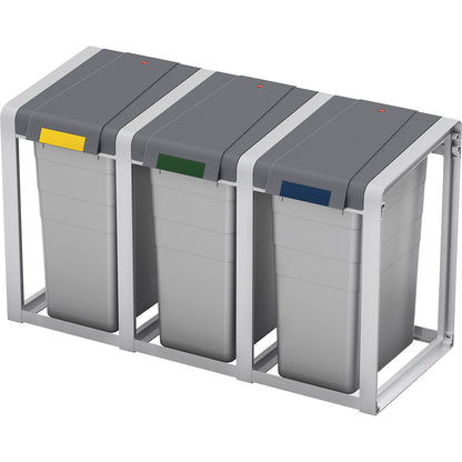 ProfiLine Eco recyclable waste collector system, flexible, capacity 1 x 38 l, WxHxD 355 x 560 x 395 mm, extension module.