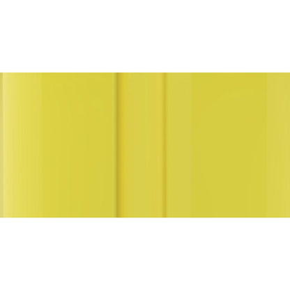 Belt barrier made of plastic, belt extends to max. 3700 mm, post yellow, belt yellow / black.