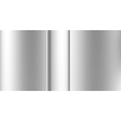 Belt post made of aluminium, post brushed chrome, extends 2300 mm, belt colour silver grey.