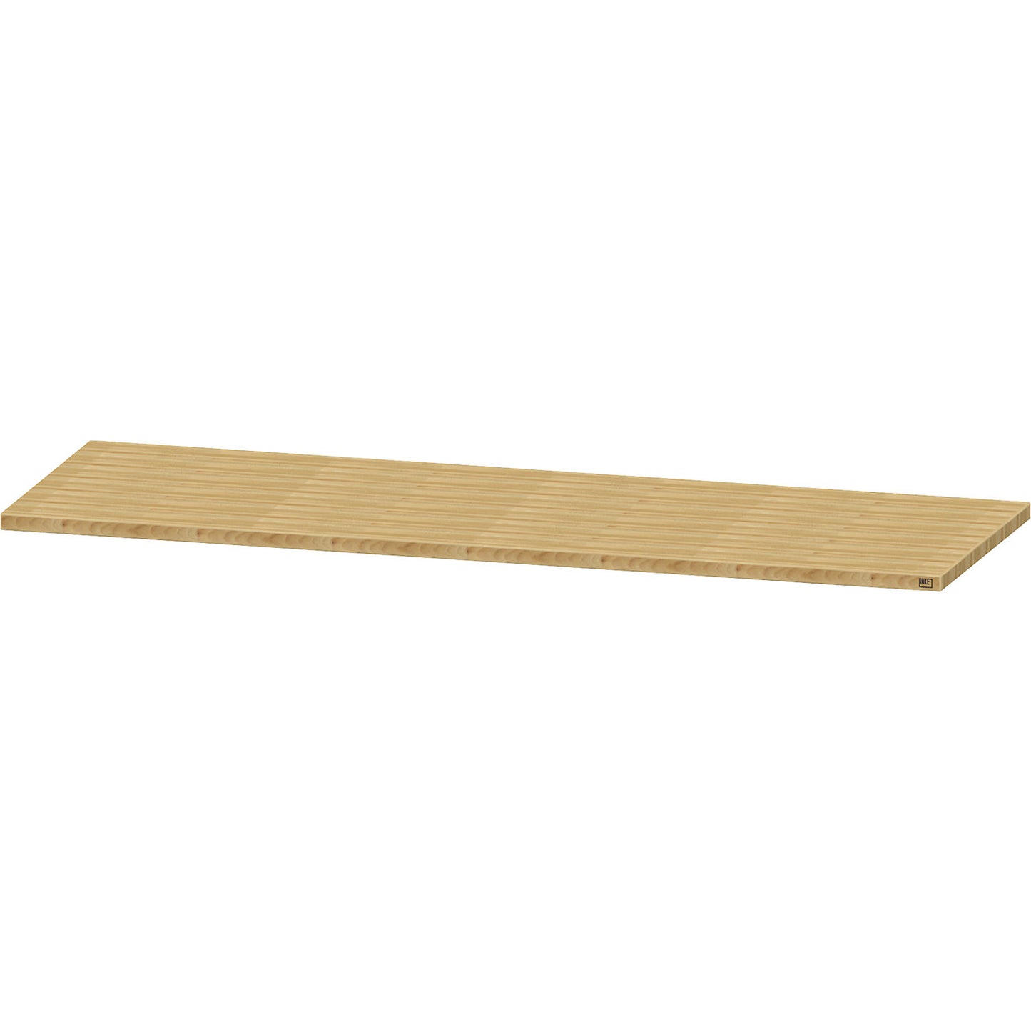 Worktop, solid beech, for 2 cupboards.