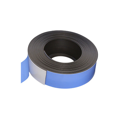 Magnetic strip, self-adhesive, 1.5 mm thick, 1 roll, width 50 mm.
