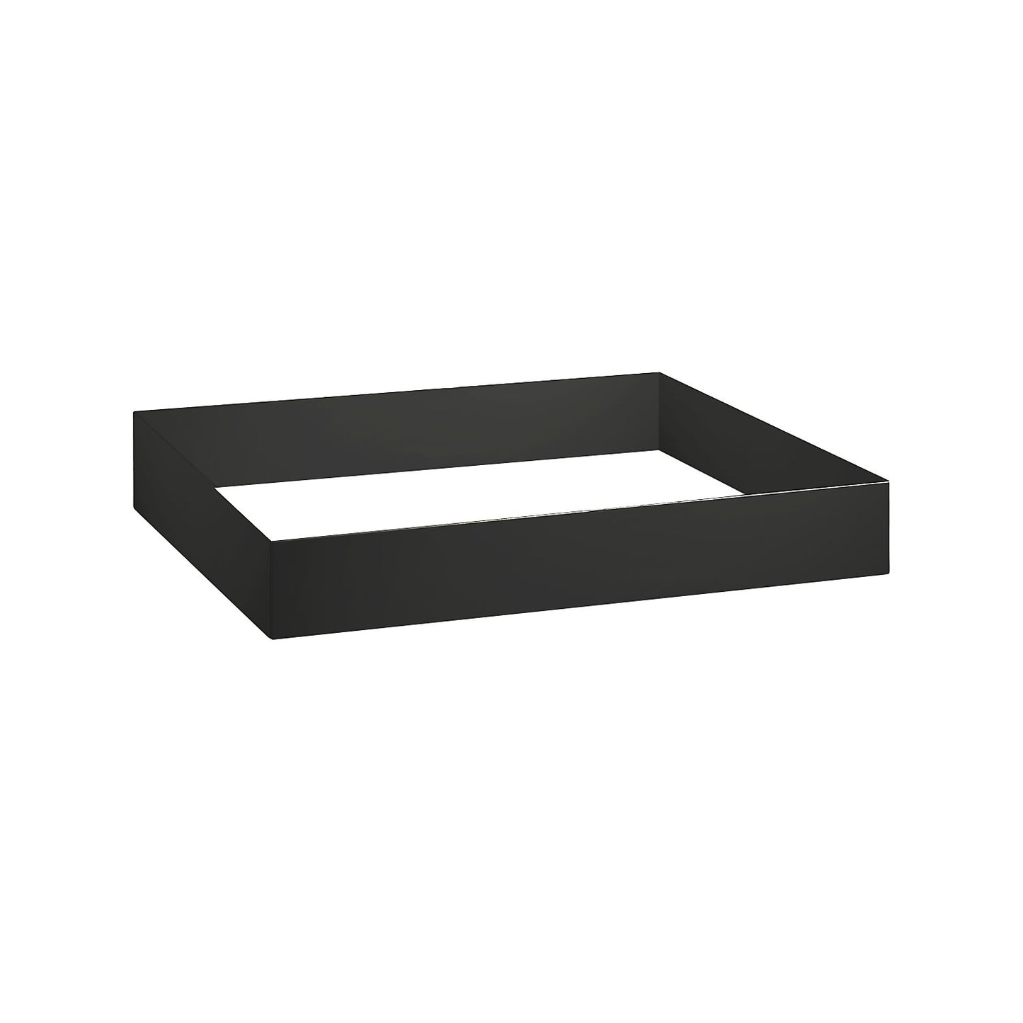Plinth, height 100 mm, WxD 1100 x 750 mm, black grey.