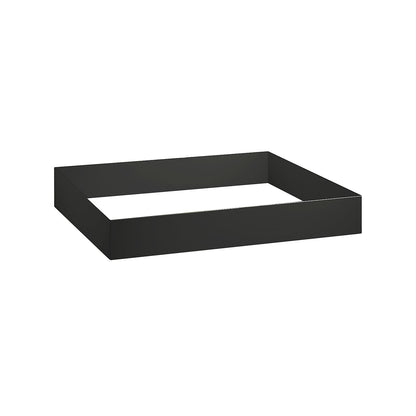Plinth, height 100 mm, WxD 1100 x 750 mm, black grey.