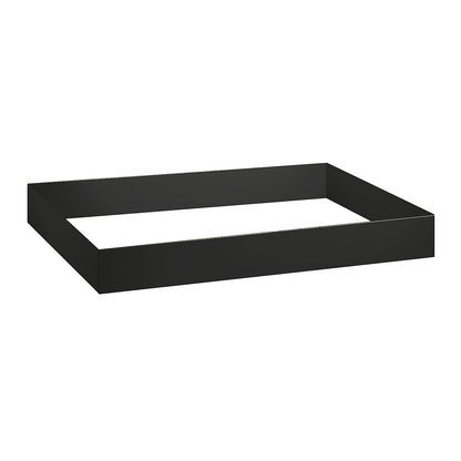 Plinth, height 100 mm, WxD 1350 x 945 mm, black grey.