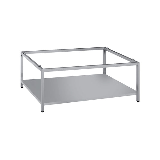 Base frame with shelf, A1 format, light grey.