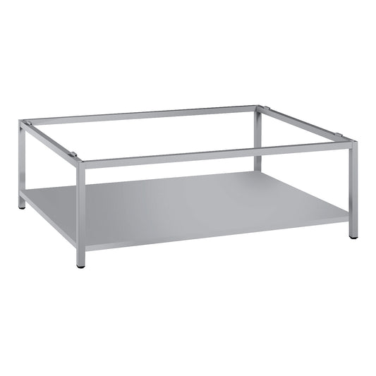 Base frame with shelf, A0 format, light grey.
