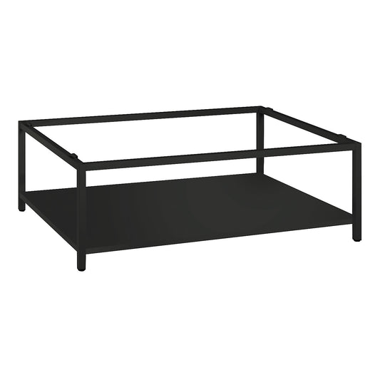 Base frame with shelf, A0 format, black grey.
