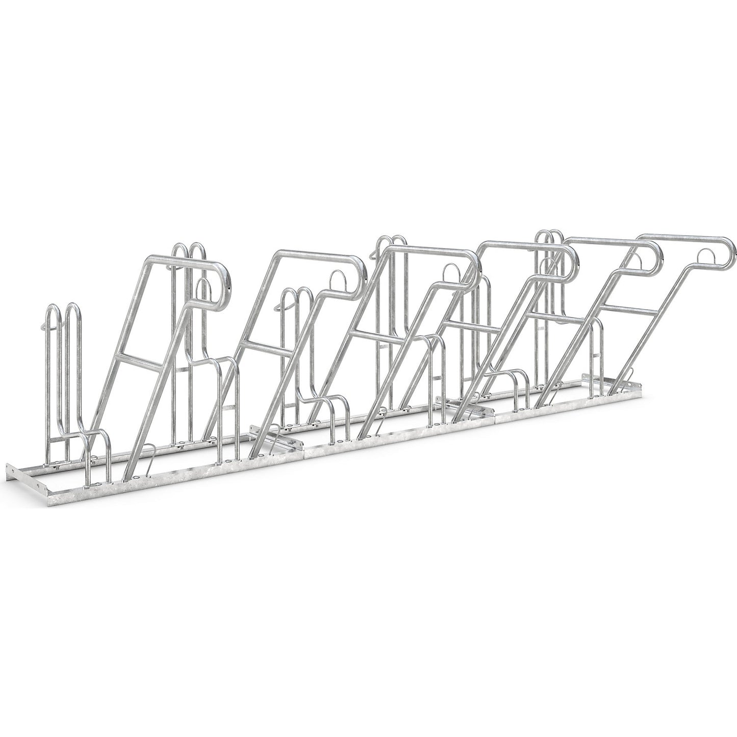 Lean-to bicycle rack, 4600 XBF, single sided model, 6 parking spaces.