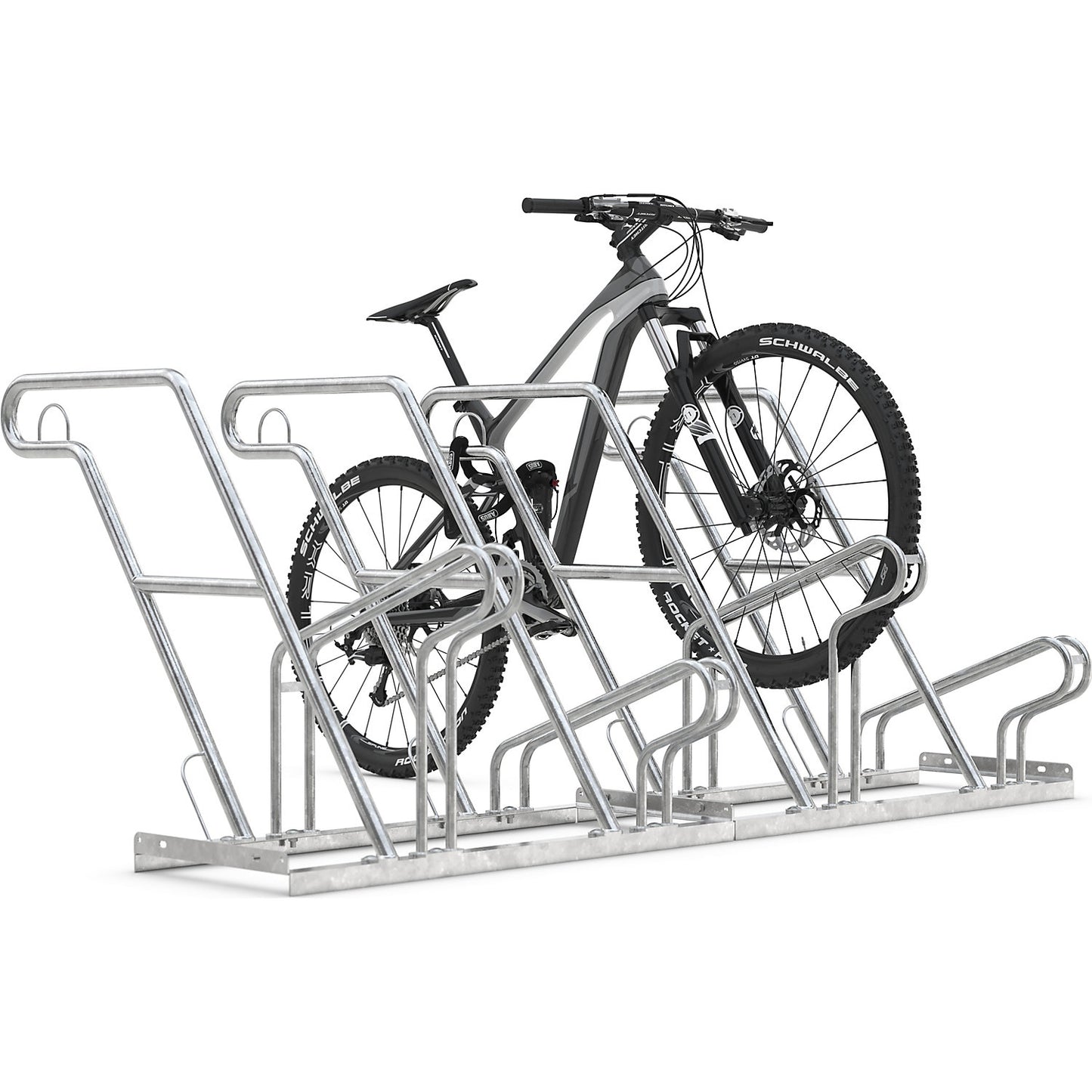 Lean-to bicycle rack, 2600 XBF, single sided model, 2 parking spaces.