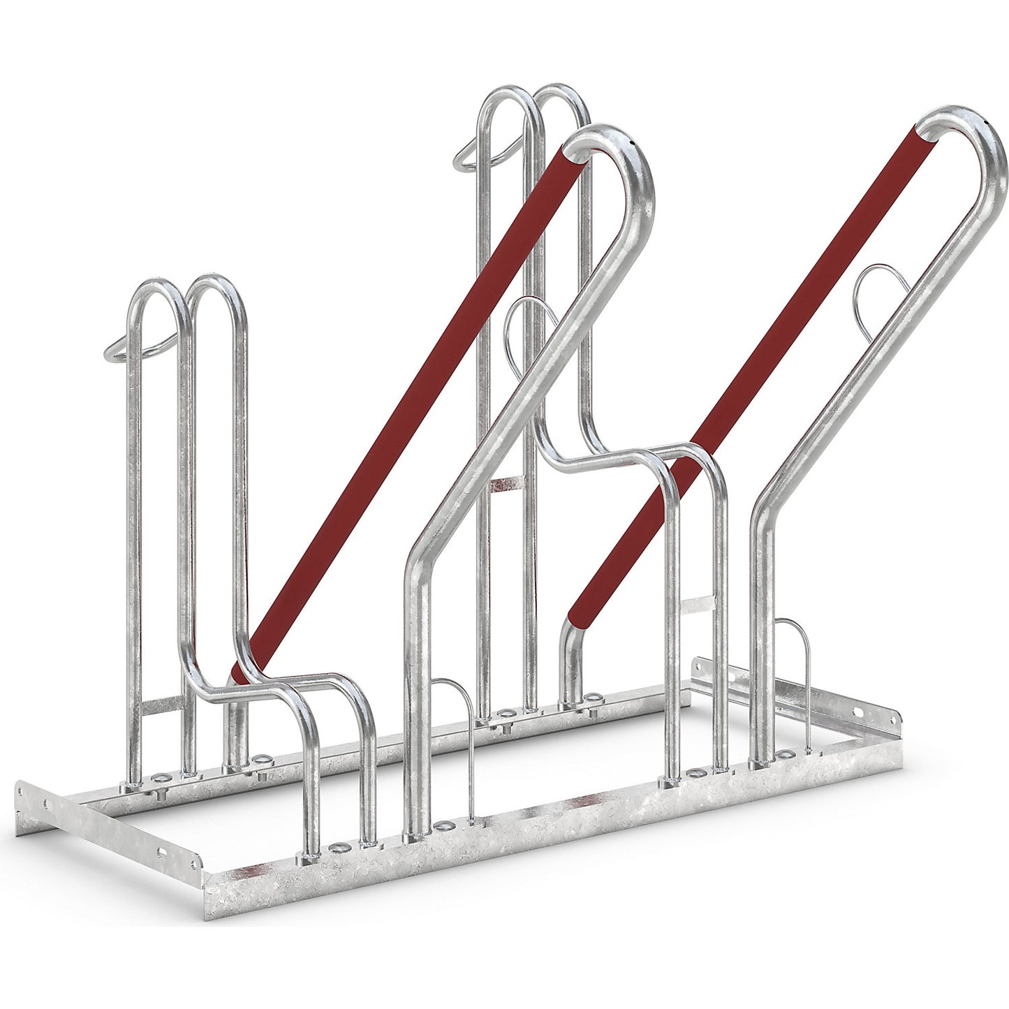 Lean-to bicycle rack, 4500 XBF, single sided model, 2 parking spaces.