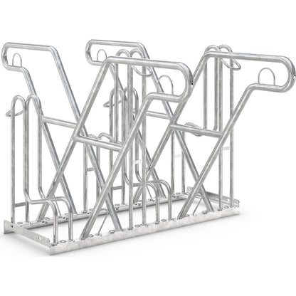 Lean-to bicycle rack, 4600 XBF, two sided model, 2 x 2 parking spaces.