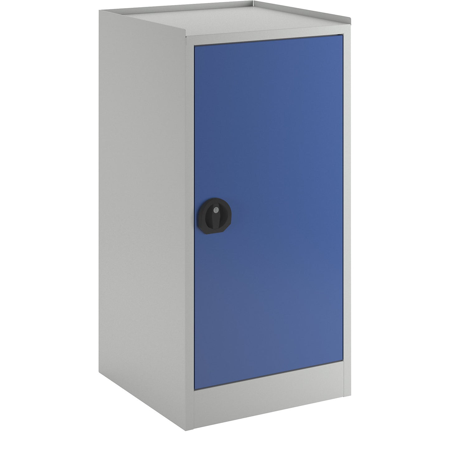 Tool and side cupboard, 2 drawers, 1 shelf, gentian blue door.