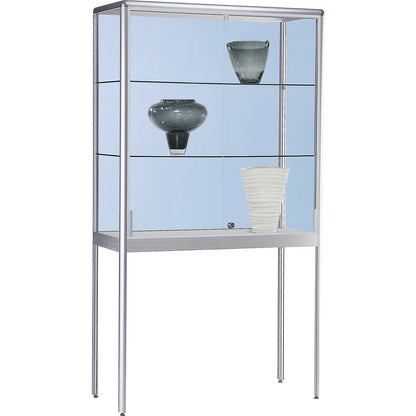 Glass cabinet, glass cabinet version, width 1000 mm, 2 sliding doors.
