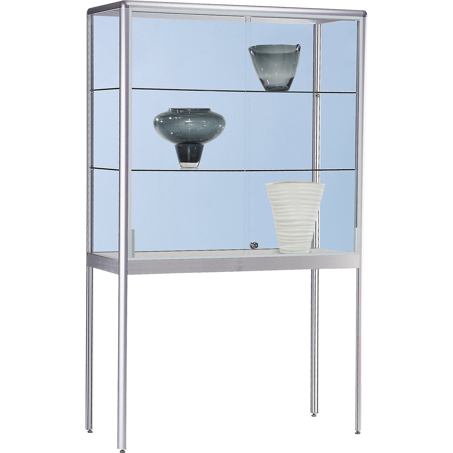Glass cabinet, glass cabinet version, width 1200 mm, 2 sliding doors.