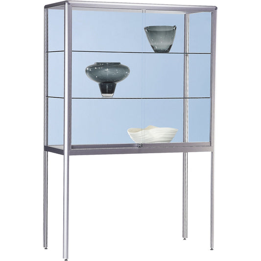 Glass cabinet, glass cabinet version, width 1200 mm, 2 sliding doors, flame resistant.