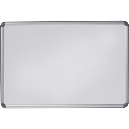 Designer notice board, sheet steel, painted, WxH 1800 x 1200 mm, white.