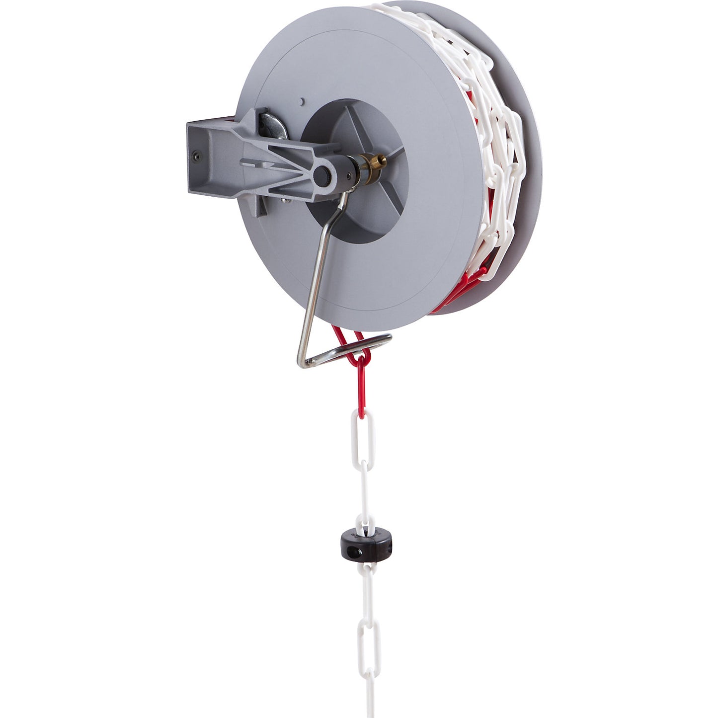 Barrier winder, automatic, with red / white chain, weight 9 kg.