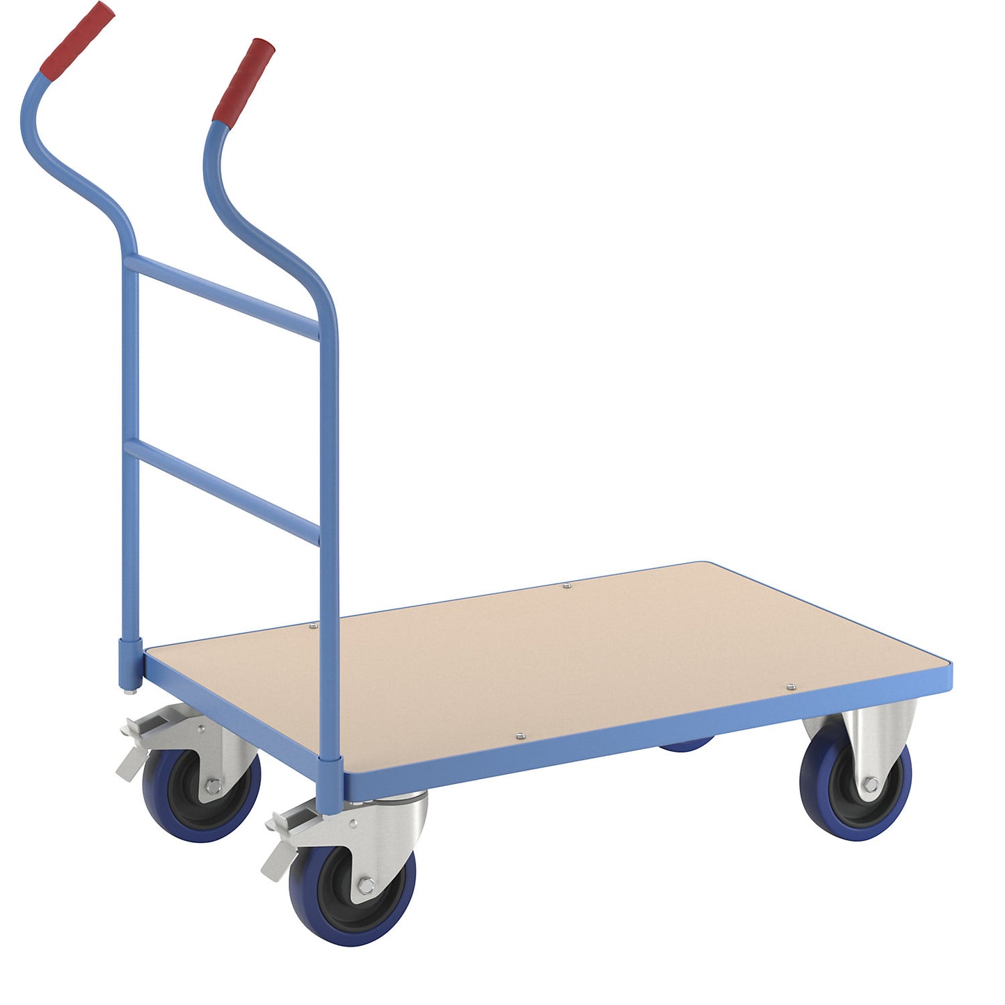 Platform truck, with push handle, loading height 235 mm.