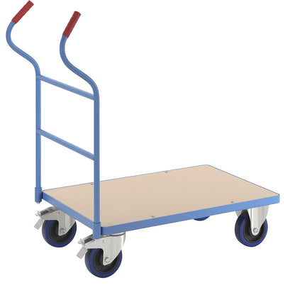 Platform truck, with push handle, loading height 235 mm.